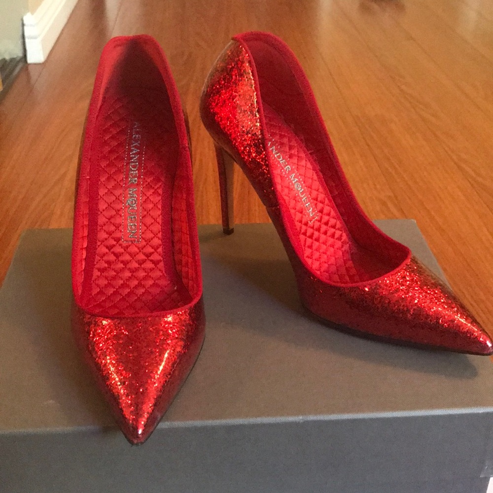 Scarpa Pelle S. Cuoio Patent Glitter